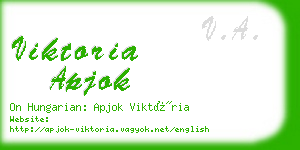 viktoria apjok business card